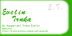 evelin trnka business card